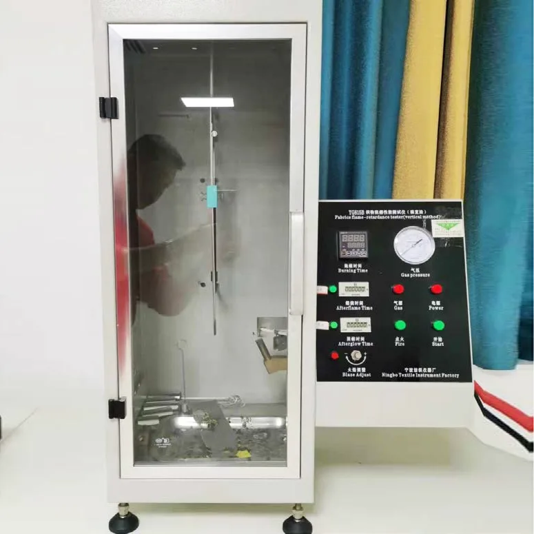 Máy kiểm tra hiệu suất chống cháy vải YG815B (Phương pháp dọc)